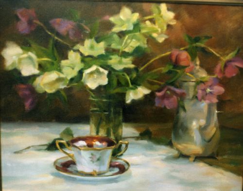 China Bowl and Hellebores