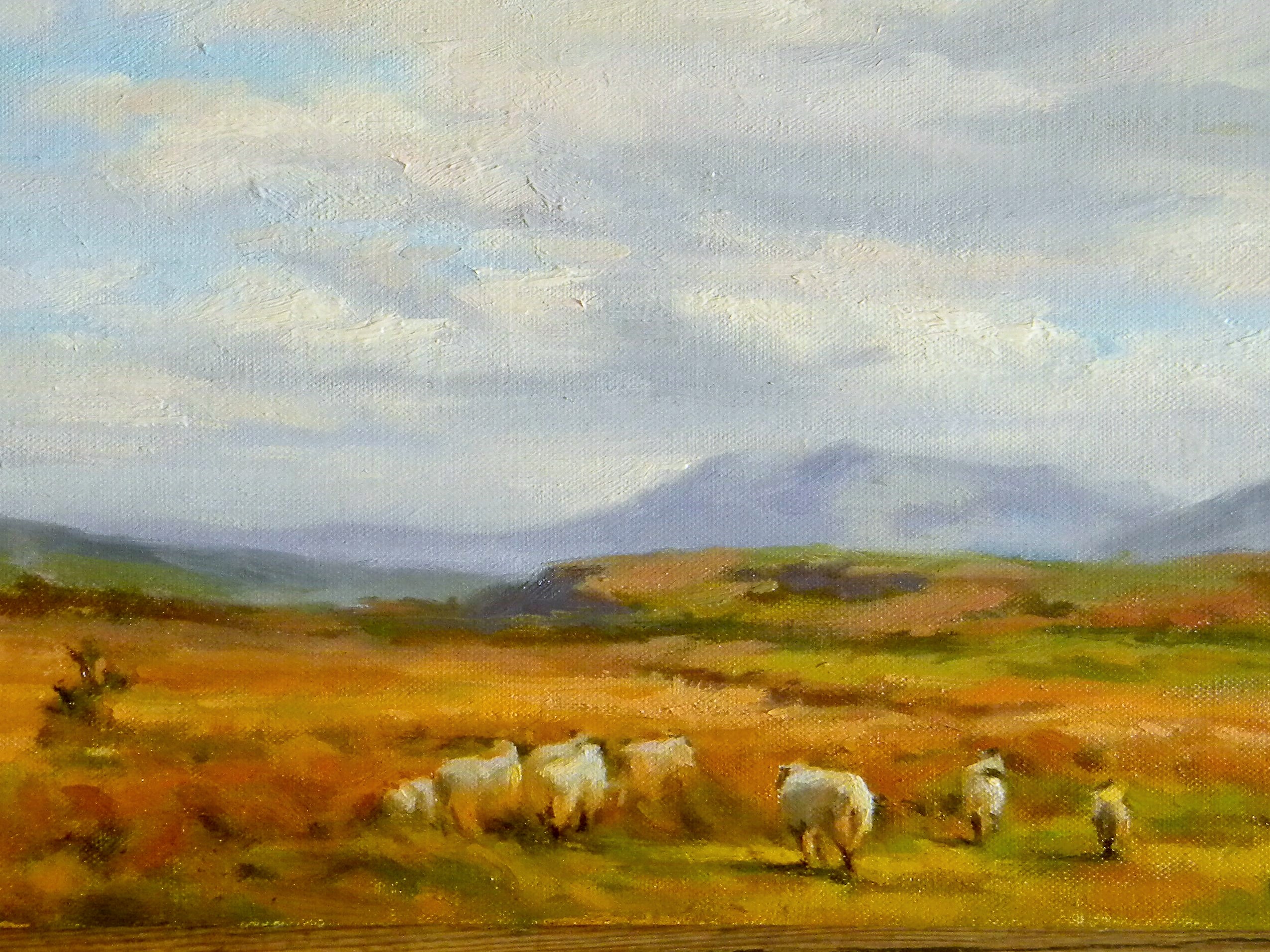 Sheep Path Connemara Oil on board 10in x 16in © Kevin Flood